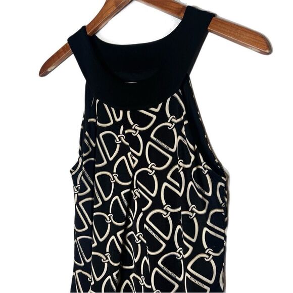 White House Black Market Silk Chain Link Logo Halter Top - Picture 3 of 6